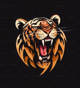 Brüllender Tiger